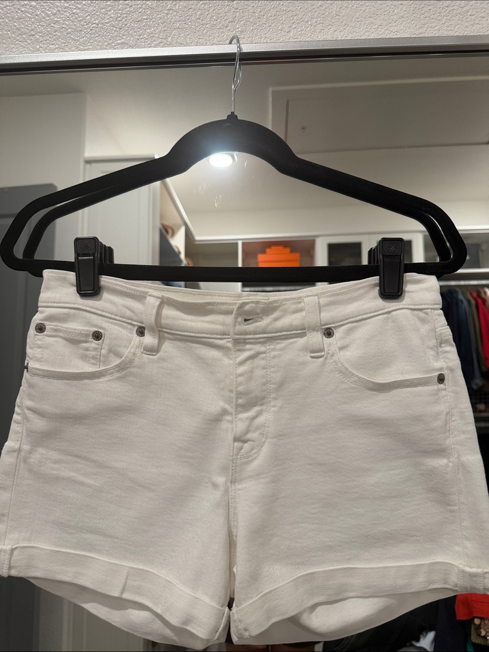 J. Crew White Denim Shorts - Clean Summer Staple